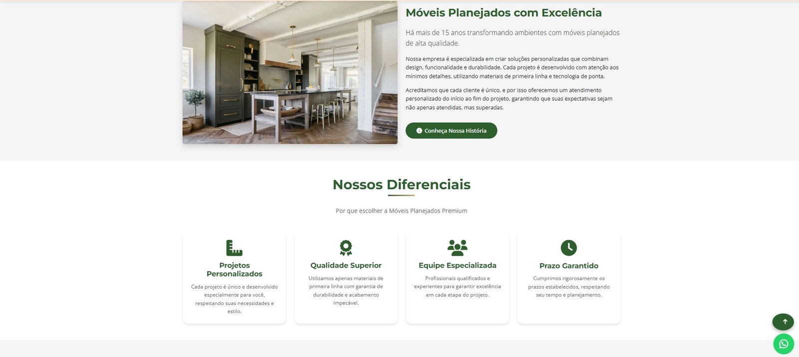 Preview 2 do site para marceneiros